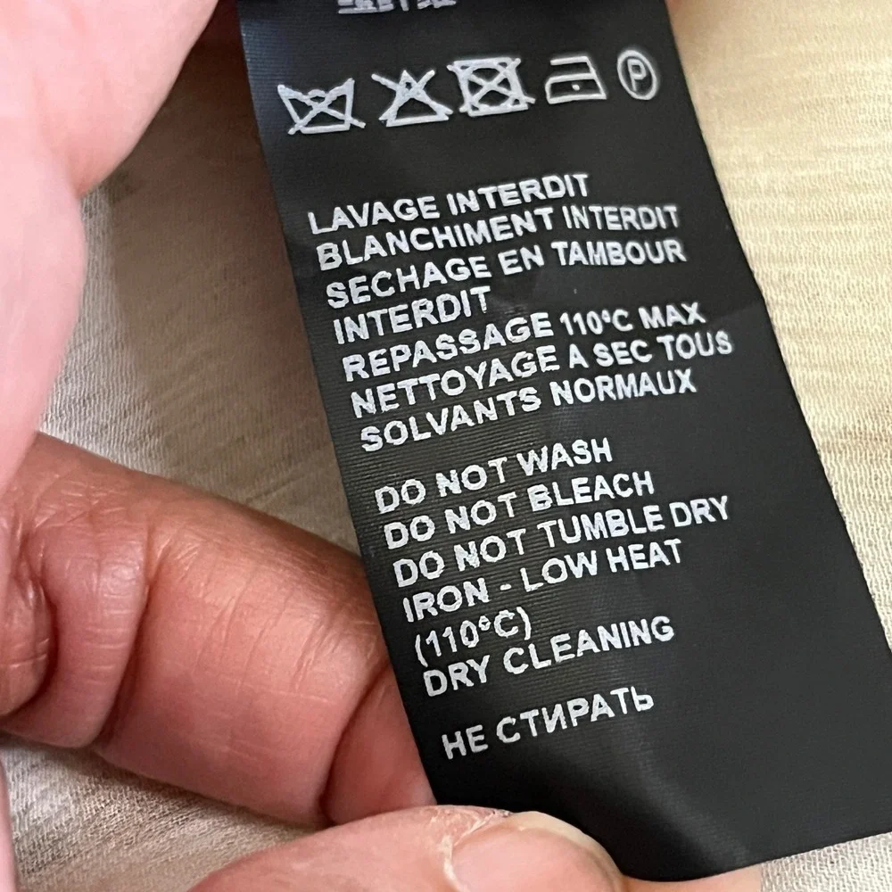 The Kooples Popcorn Floral-Print Sheer Silk Shirt Ruffle Button Down FR 1/US S - Picture 10 of 13